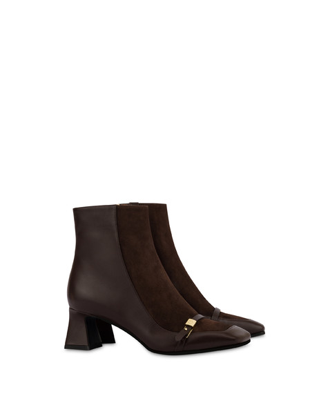 Damen-stiefeletten Aus Kalbsleder Und Wildleder 