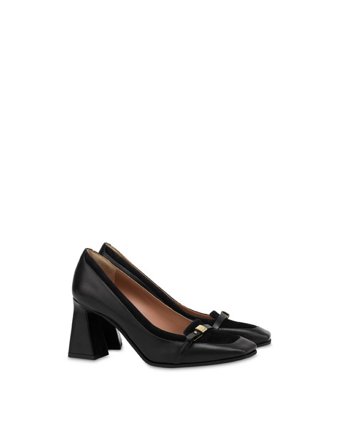 Decolleté Lady In Vitello E Camoscio Nero/nero