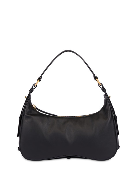 Borsa A Spalla Identity In Vitello Nero