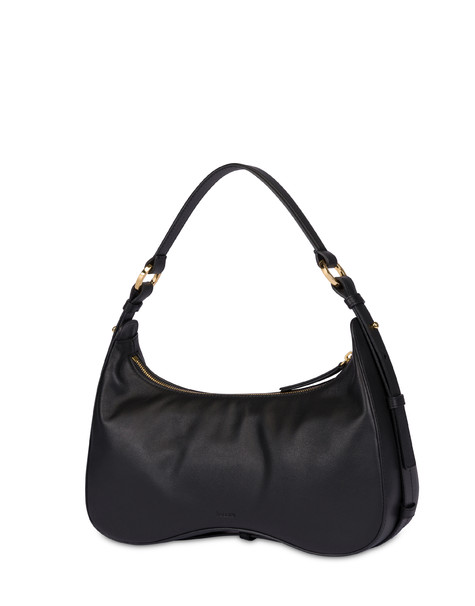 Borsa A Spalla Identity In Vitello Nero