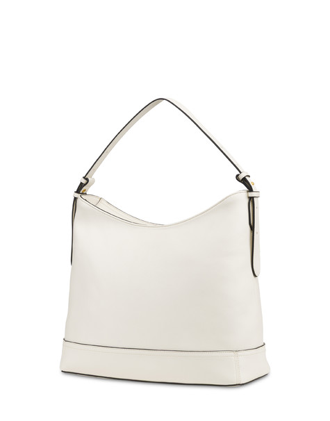 Hobo Bag Crown In Grained Pu Avorio
