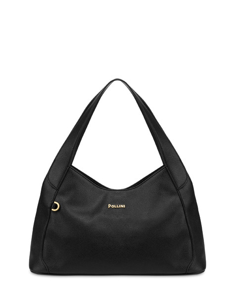 Sabrina Medium Hobo Bag In Faux Suede Black