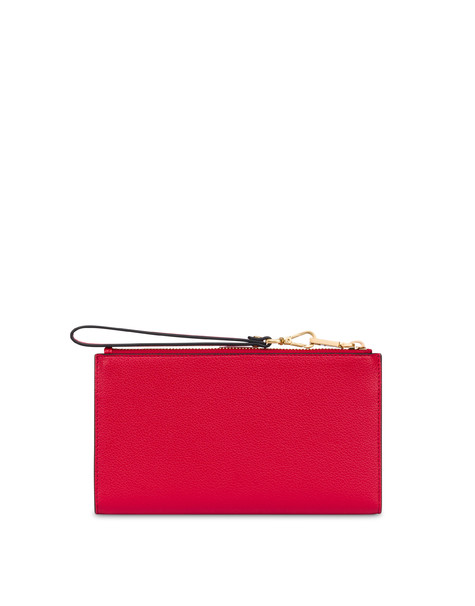 Wallet With Strap Red