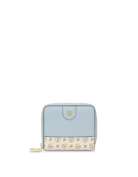 Portafoglio Zip Around Cielo/avorio