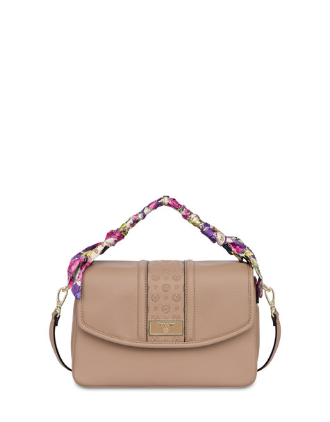 Lirio Top Handle Bag In Soft Vegan Leather Taupe/taupe