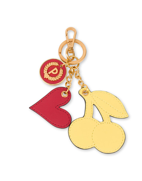 Portachiavi Con Charms Rosso/giallo