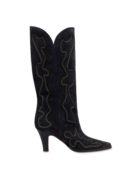Austin Split-leather Boot Coal