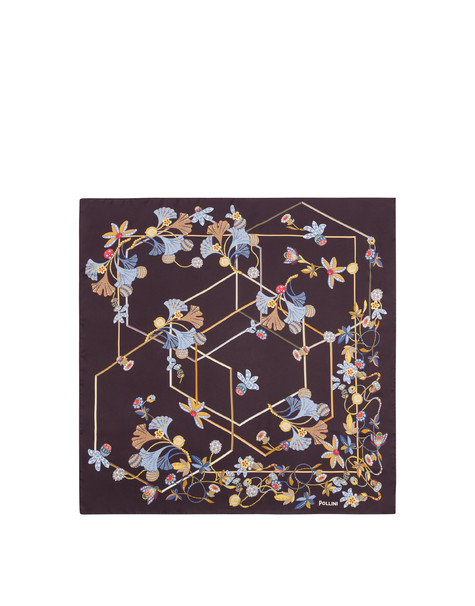 Seidentuch Mit Schmuckblüten-print 