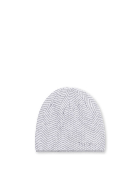 Weiche Mütze Aus Wollmischung Mit Chevron-druck 