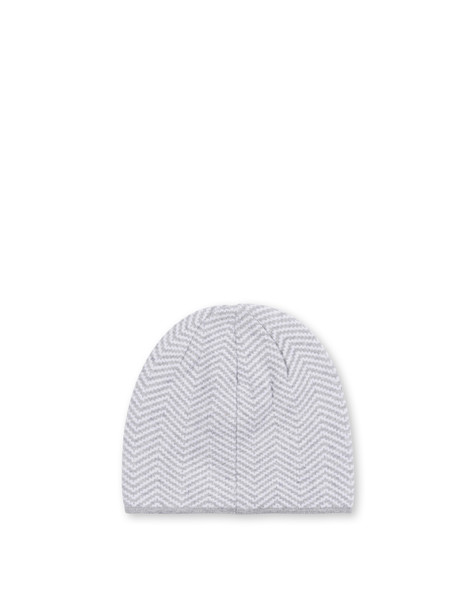 Weiche Mütze Aus Wollmischung Mit Chevron-druck 