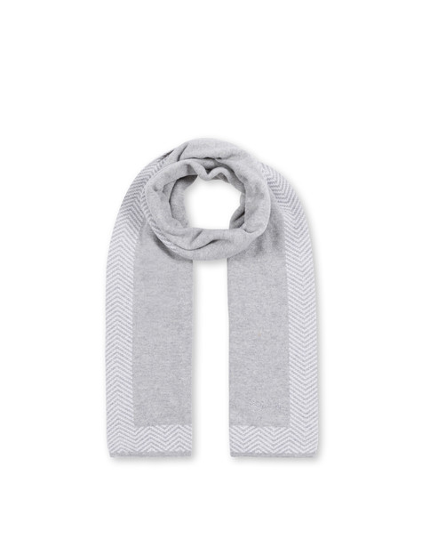 Schal Aus Wollmischung Mit Chevron-druck 