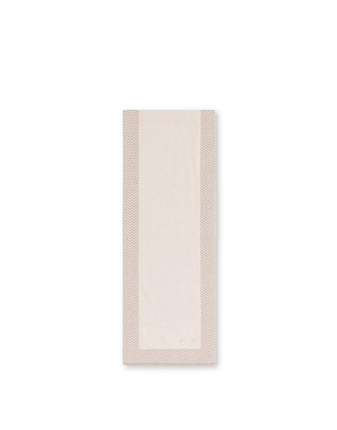 Schal Aus Wollmischung Mit Chevron-druck 