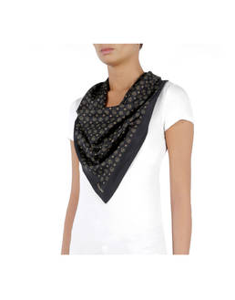 Heritage Logo Classic satin scarf Photo 3