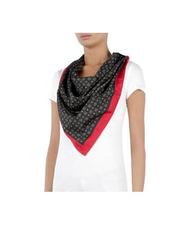 Heritage Logo Classic satin scarf Photo 3