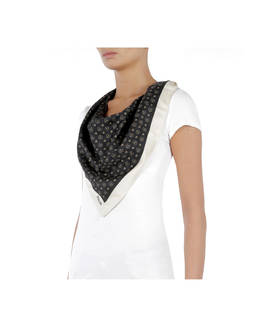 Heritage Logo Classic satin scarf Photo 3