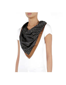 Heritage Logo Classic satin scarf Photo 3