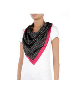 Heritage Logo Classic satin scarf Photo 3
