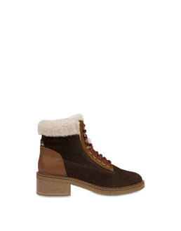 Frost Line suede leather and calfskin ankle boots Photo 1