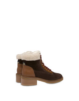Frost Line suede leather and calfskin ankle boots Photo 3