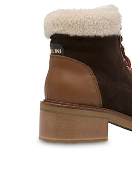 Frost Line suede leather and calfskin ankle boots Photo 4