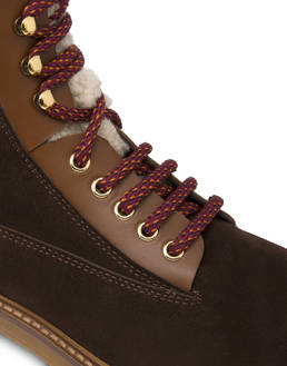 Frost Line suede leather and calfskin ankle boots Photo 5