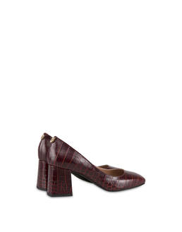 Sloane Square croc print calfskin décolleté Photo 3