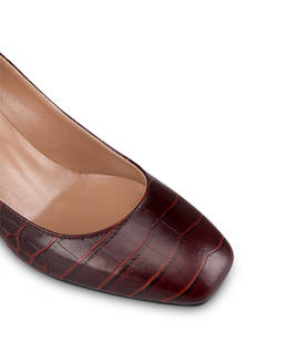 Sloane Square croc print calfskin décolleté Photo 4