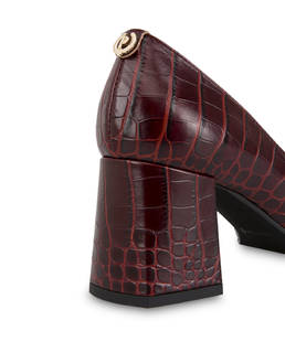 Sloane Square croc print calfskin décolleté Photo 5