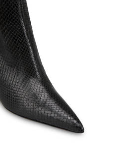Arco ankle boots in split leather and crosta suede with python print Photo 4