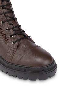 Wellington calfskin moose ankle boots with zipper Photo 5