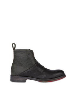 Mezzadro combat boots in calfskin and felt Photo 1