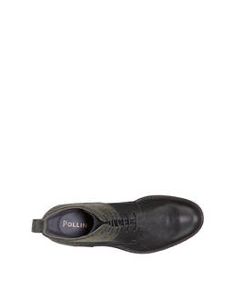 Mezzadro combat boots in calfskin and felt Photo 3