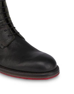 Mezzadro combat boots in calfskin and felt Photo 5