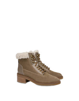 Frost Line suede leather and calfskin ankle boots Photo 2
