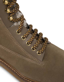 Frost Line suede leather and calfskin ankle boots Photo 5