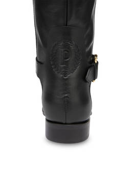 Stivali cavaliere in vitello Buckle Notes Photo 5