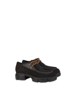 Split leather lace-up shoes with tank bottom Photo 2