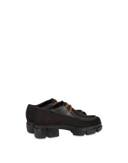 Split leather lace-up shoes with tank bottom Photo 3