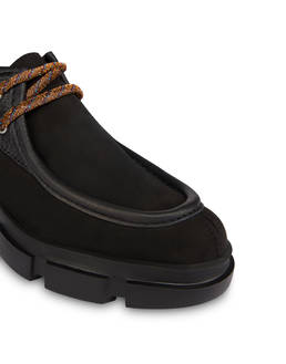 Split leather lace-up shoes with tank bottom Photo 4