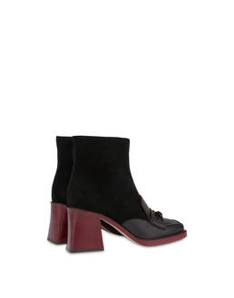 Stivaletti in crosta e pelle stampa pitone Buckle Notes Photo 3