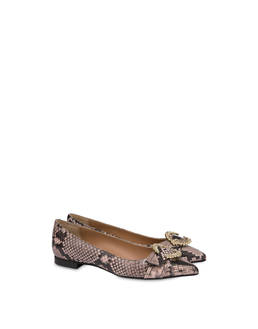 Breakfast At Tiffany's python print leather ballet flats Photo 2