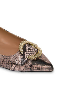 Breakfast At Tiffany's python print leather ballet flats Photo 4