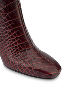 Sloane Square calfskin croc-print ankle boots Photo 4
