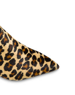 Snow Leopard spotted pony ankle boots Photo 4