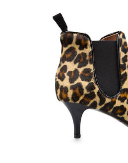 Snow Leopard spotted pony ankle boots Photo 5