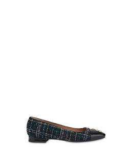 Twin P ballet flats in wool fabric Photo 1
