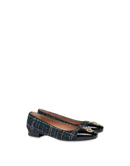 Twin P ballet flats in wool fabric Photo 2