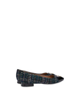 Twin P ballet flats in wool fabric Photo 3