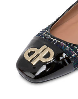 Twin P ballet flats in wool fabric Photo 4