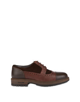 Derby in split leather and kidskin Photo 1